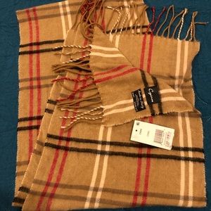 NWT! Cejon - Plaid Fringe Italian Scarf